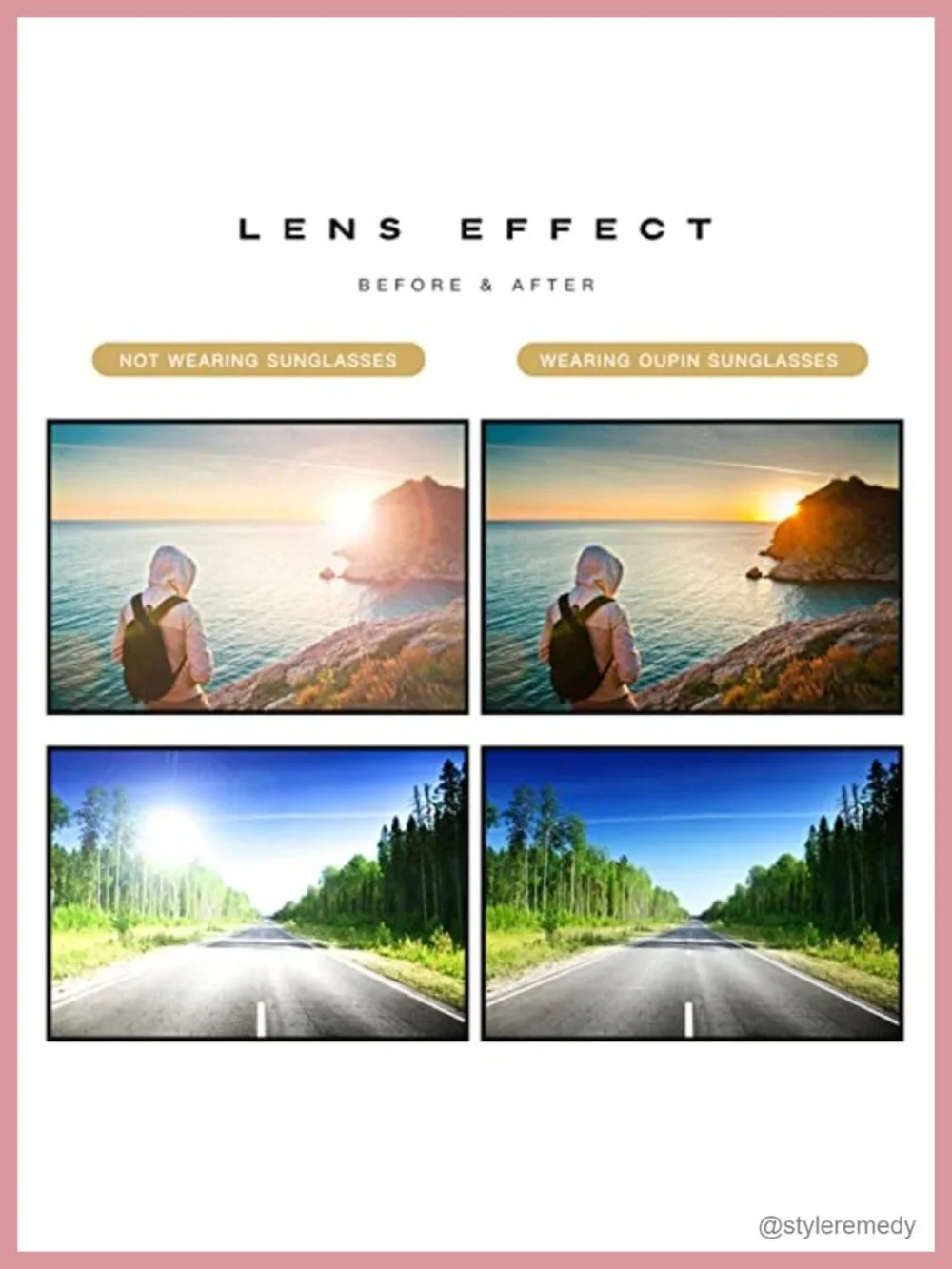Thick Square Frame Polarized Sunglasses UV400 Protection Unisex